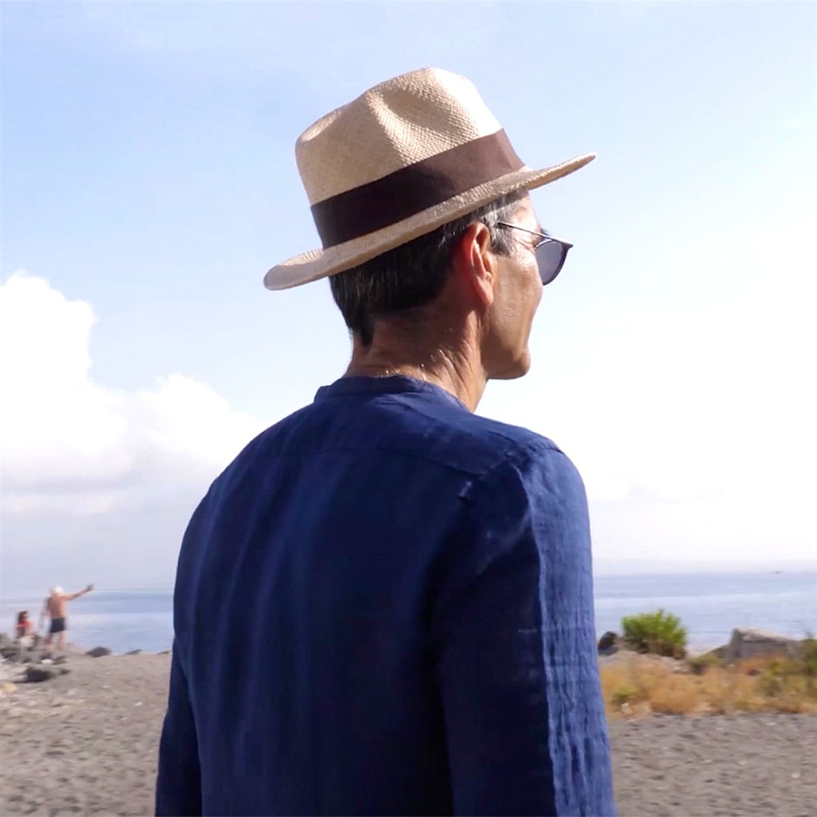 Robert Camuto looking out at Italy's Sorrento Coast